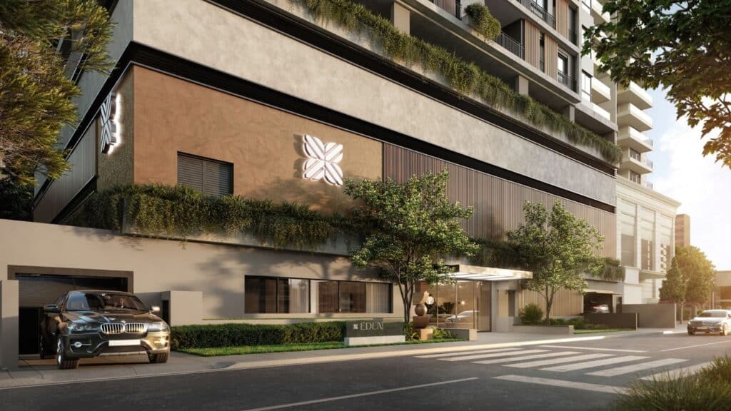 Fachada do Éden, em São José-SC