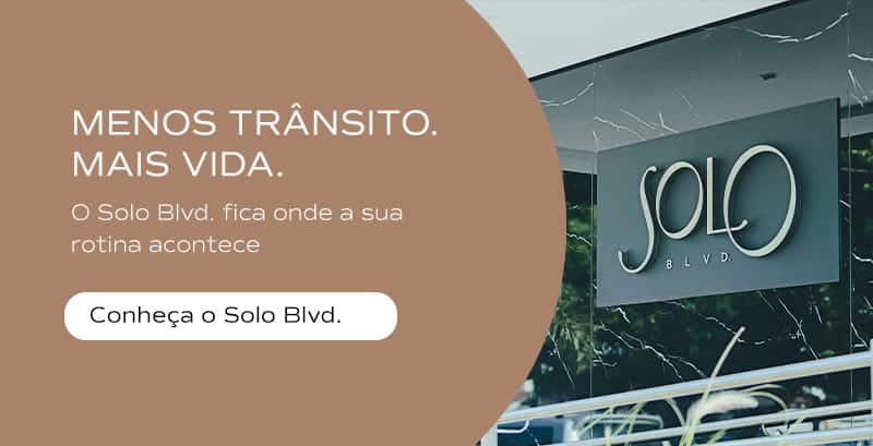 Banner sobre o Solo Blvd., empreendimento da Zilli Construtora