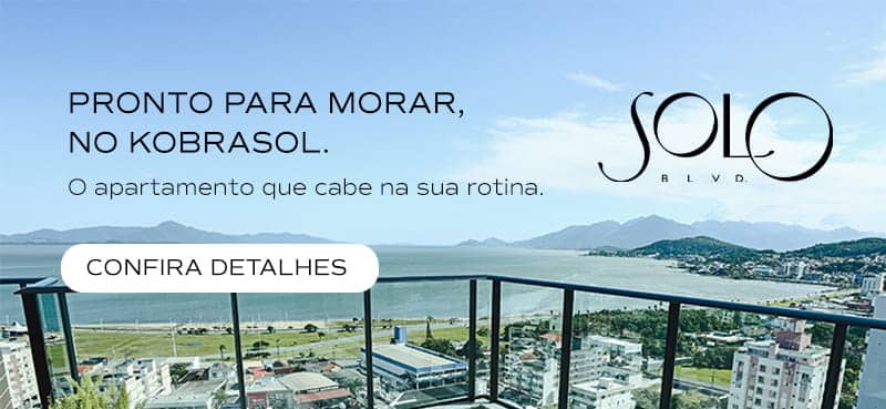 Banner sobre o Solo Blvd., empreendimento da Zilli Construtora em Kobrasol